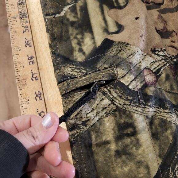 Russel Outdoors M 8/10 Camouflage Straight Leg Cargo Pants Pink Lining Zip Snap - Picture 14 of 16